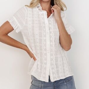 Baltic Born Zara Lace Top | White Size 1XL1XL